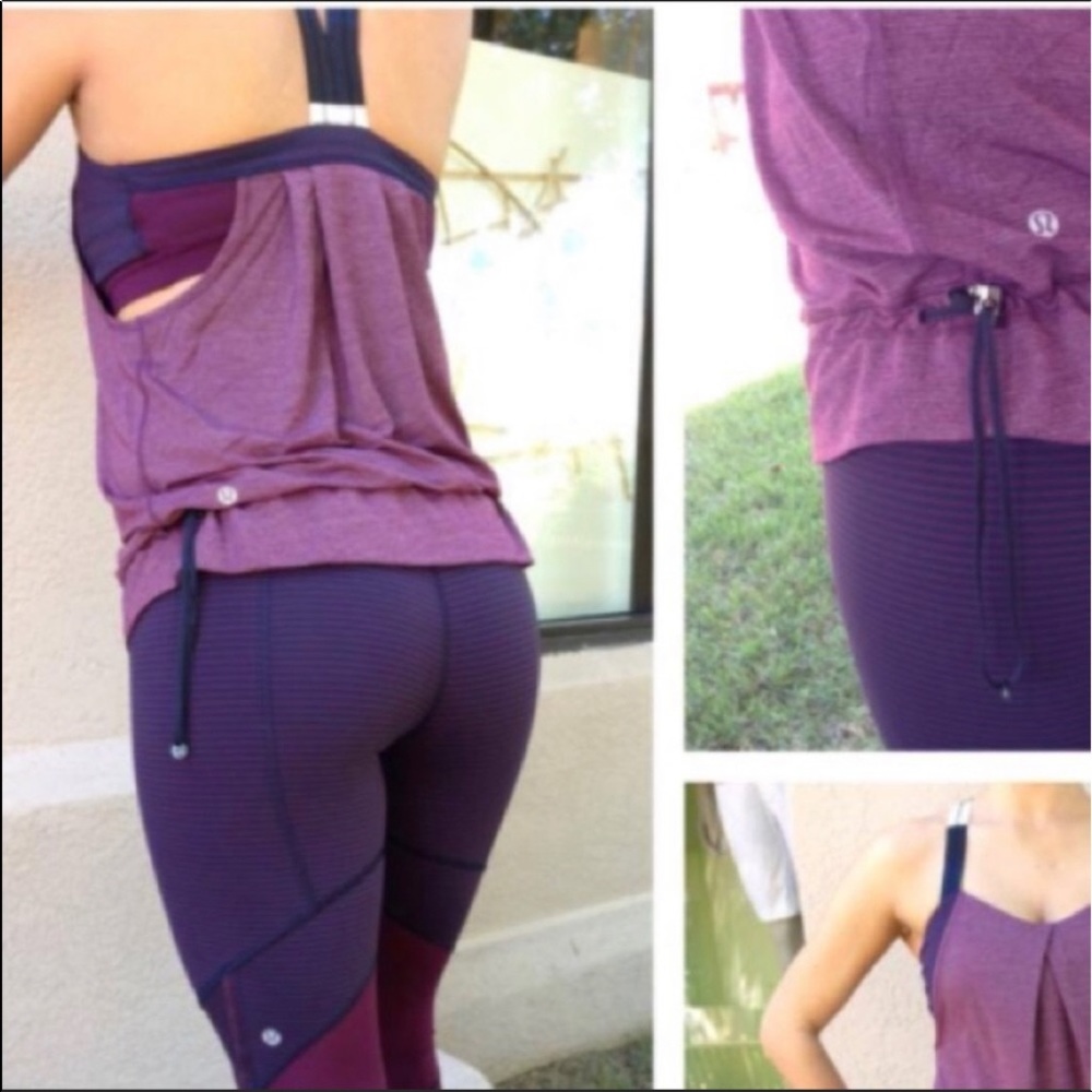 Lululemon restless tank, burgundy 6 🍋